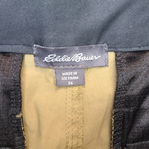 Eddie Bauer‎ Hiking Utility Pants Mens 36x31 Khaki Stretch Nylon Chino Outdoors - Picture 5 of 10